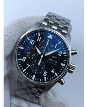 (준비완료/특급배송)NO.1112/ ZF공장 IWC 377710 파일럿 크로노 블랙다이얼