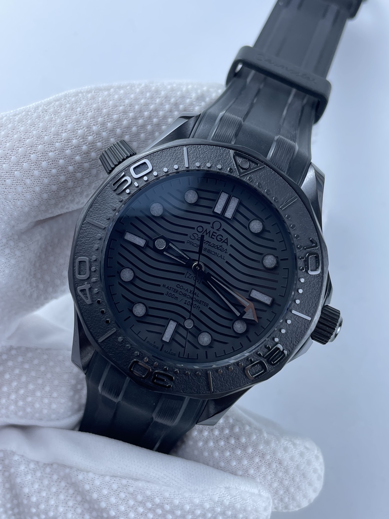 (준비완료/특급배송)NO.1480/VS공장 Seamaster 300m 43.5mm Black Ceramic