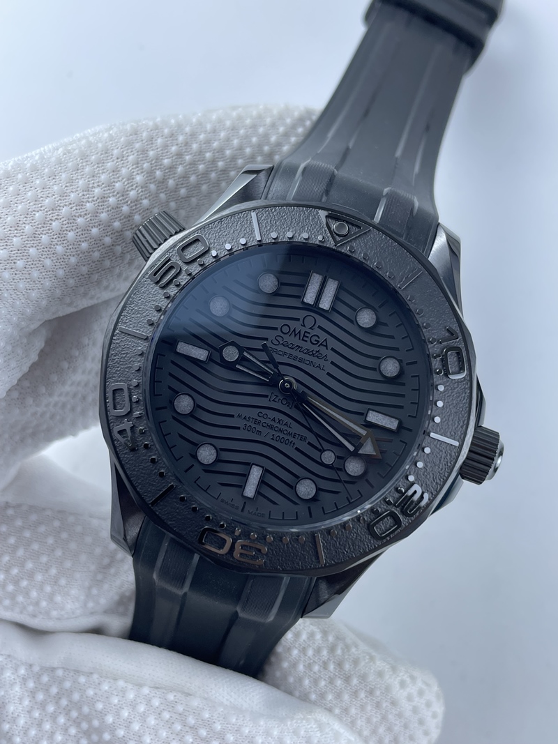 (준비완료/특급배송)NO.1534/VS공장 Seamaster 300m 43.5mm Black Ceramic