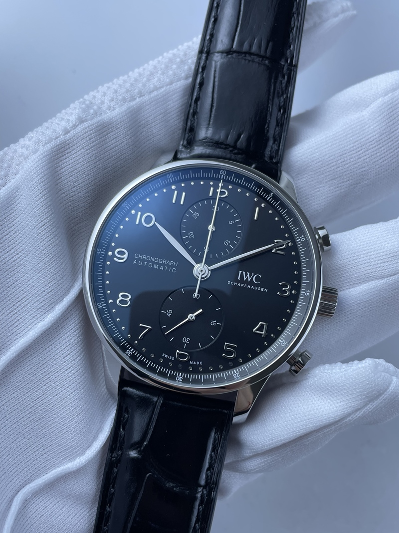 (준비완료/특급배송)NO.1579/ZF공장 V3 IWC IW3716 포루트기저 블랙다이얼 가죽