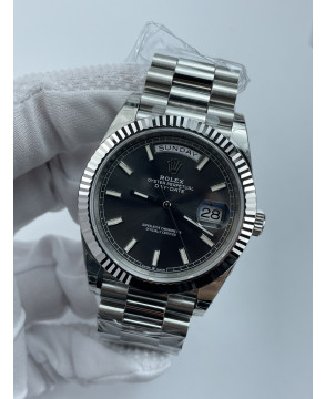 (준비완료/특급배송)NO.13419/VS공장 롤렉스 DayDate 40mm Flt SS/SS Grey/Stk VSF VS3255