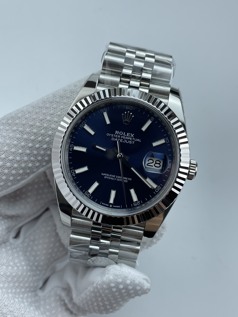 (준비완료/특급배송)NO.3471/롤렉스 데이저스트 41 블루 바 인덱스 126334 QP공장